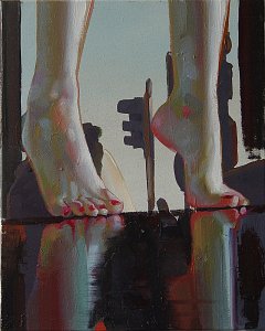 walk on tiber,Painting by Rayk Goetze