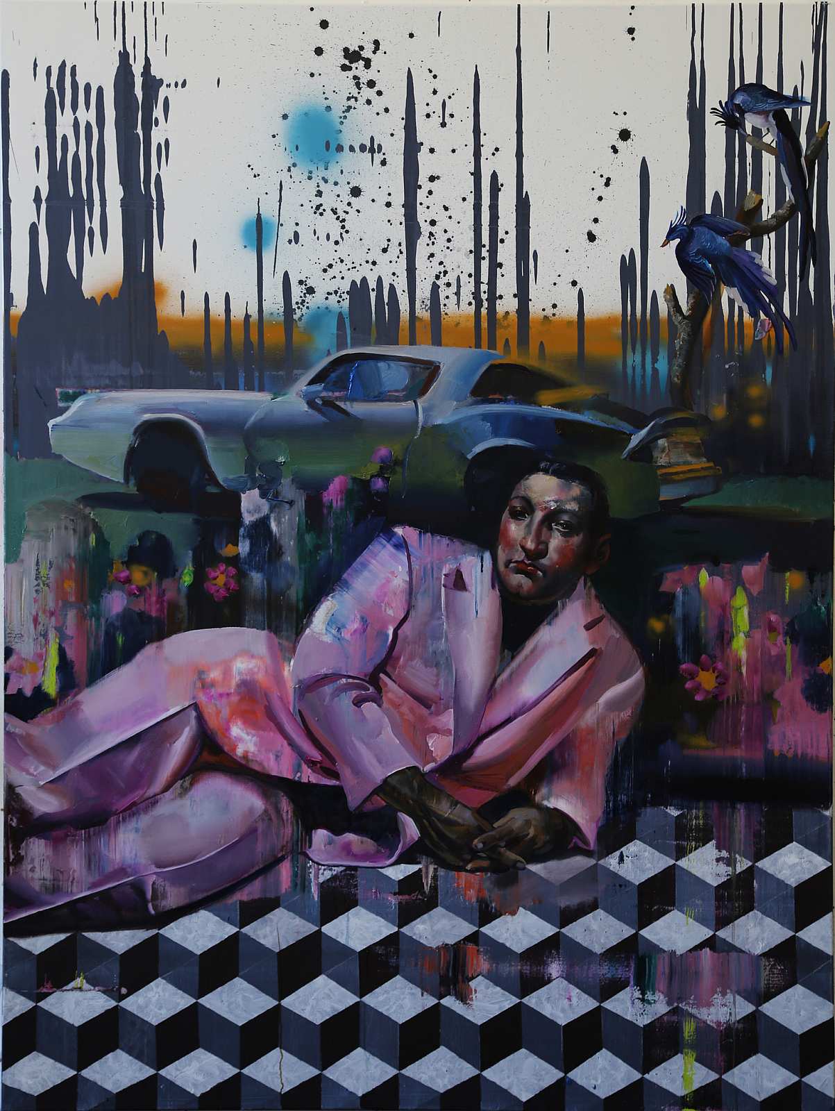 Preußisch Blau,Painting by Rayk Goetze