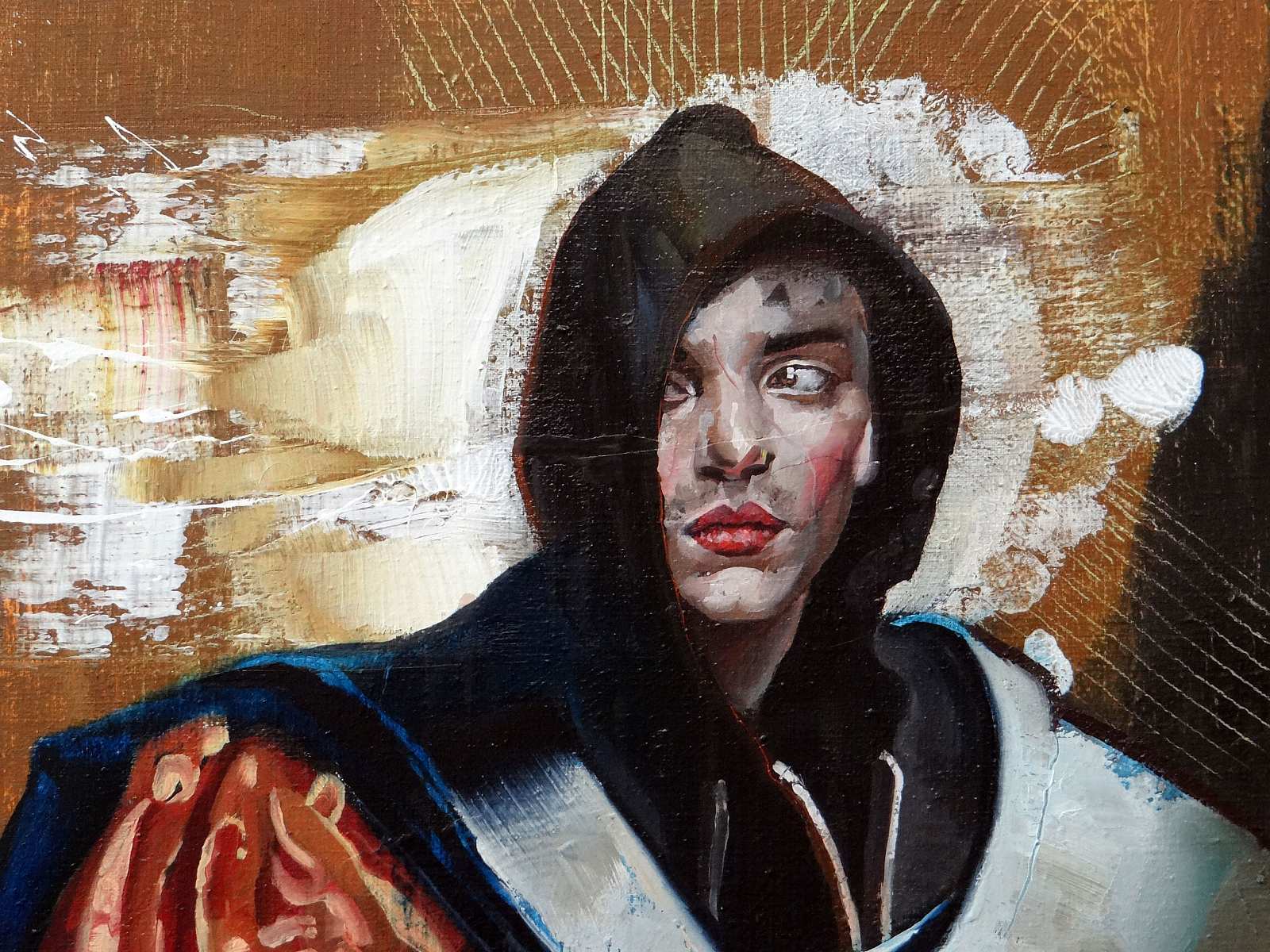 wächter (detail),Painting by Rayk Goetze