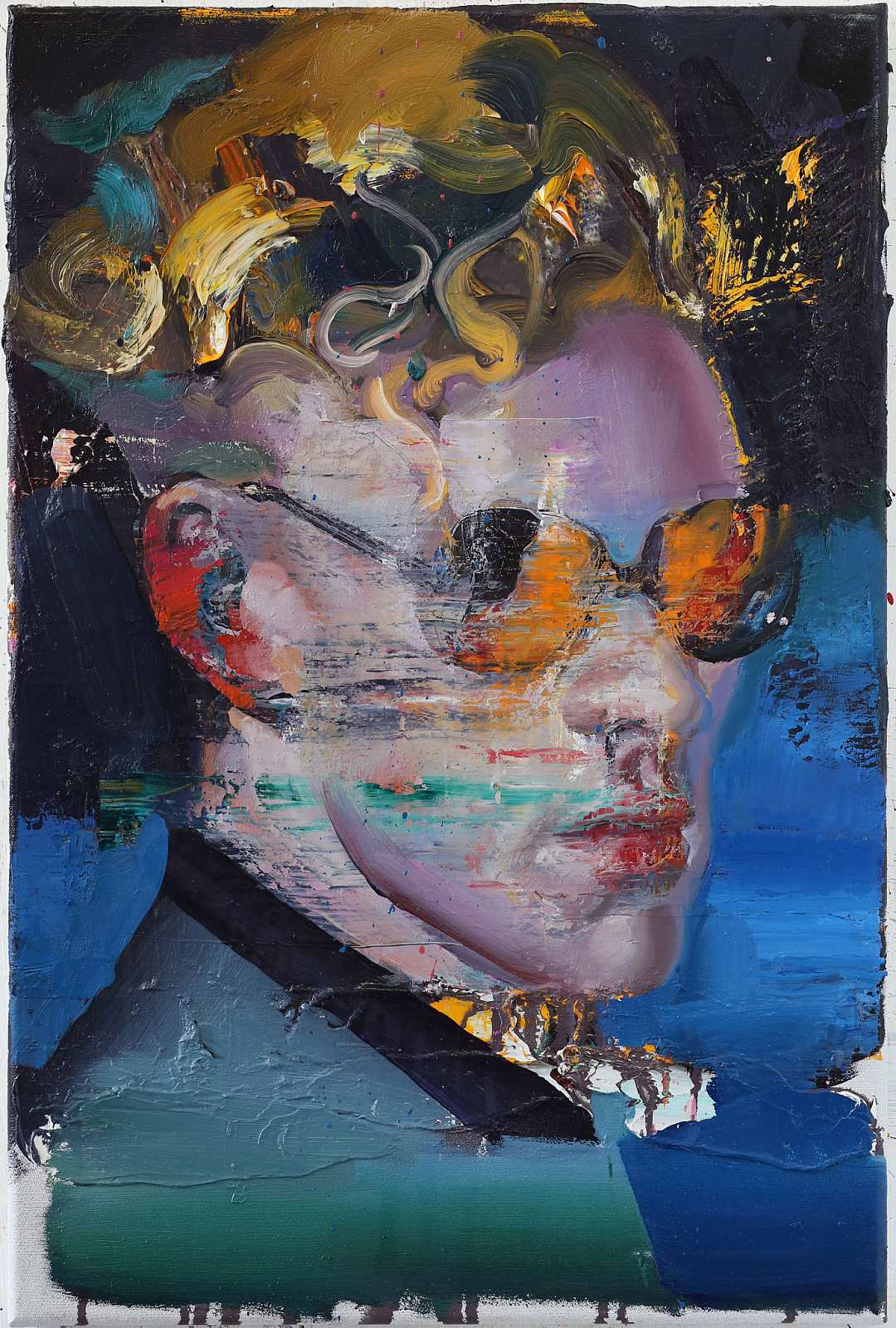 Portrait (BB),Painting by Rayk Goetze