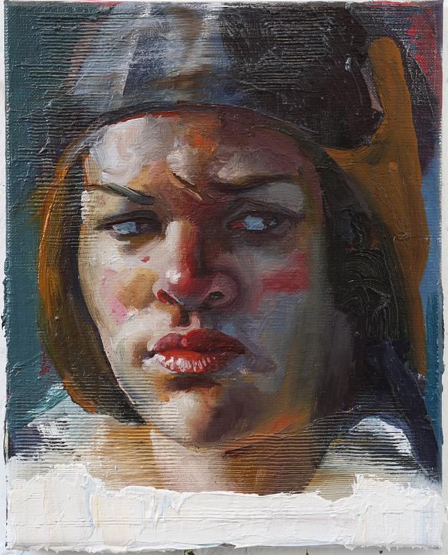 Portrait Jot, Painting by Rayk Goetze