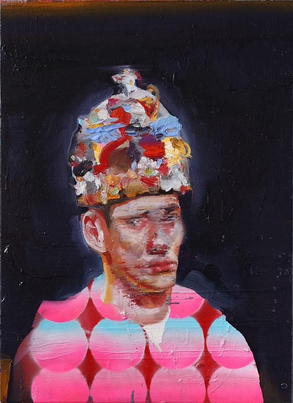 Sad King, Painting by Rayk Goetze