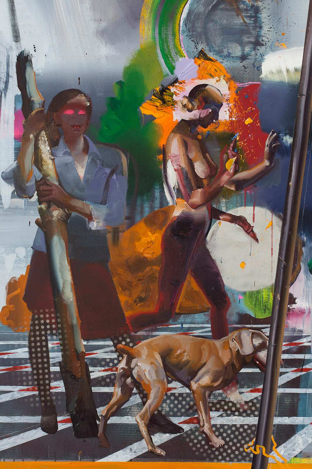 Der Schaitrain (Ausschnitt),Painting by Rayk Goetze