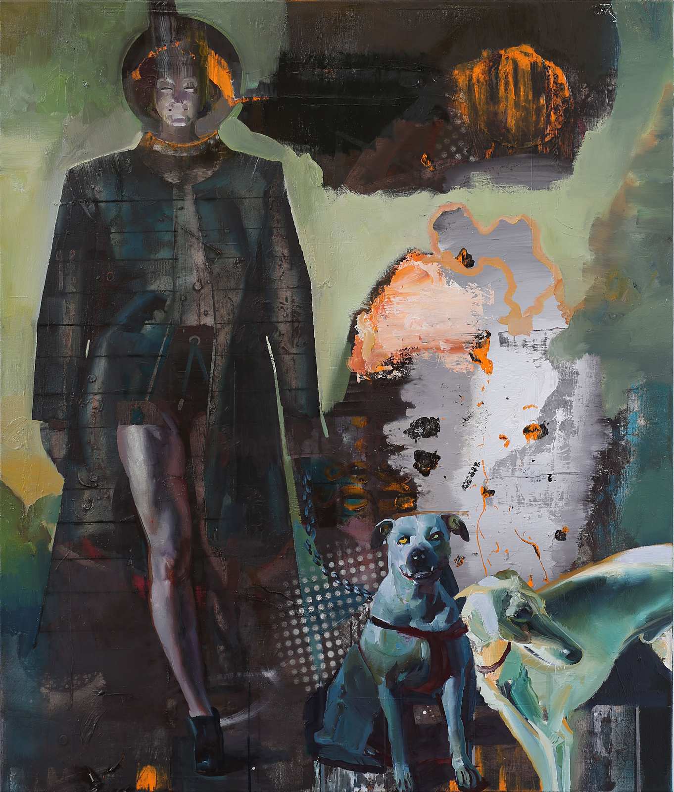 Hundefürstin,Painting by Rayk Goetze