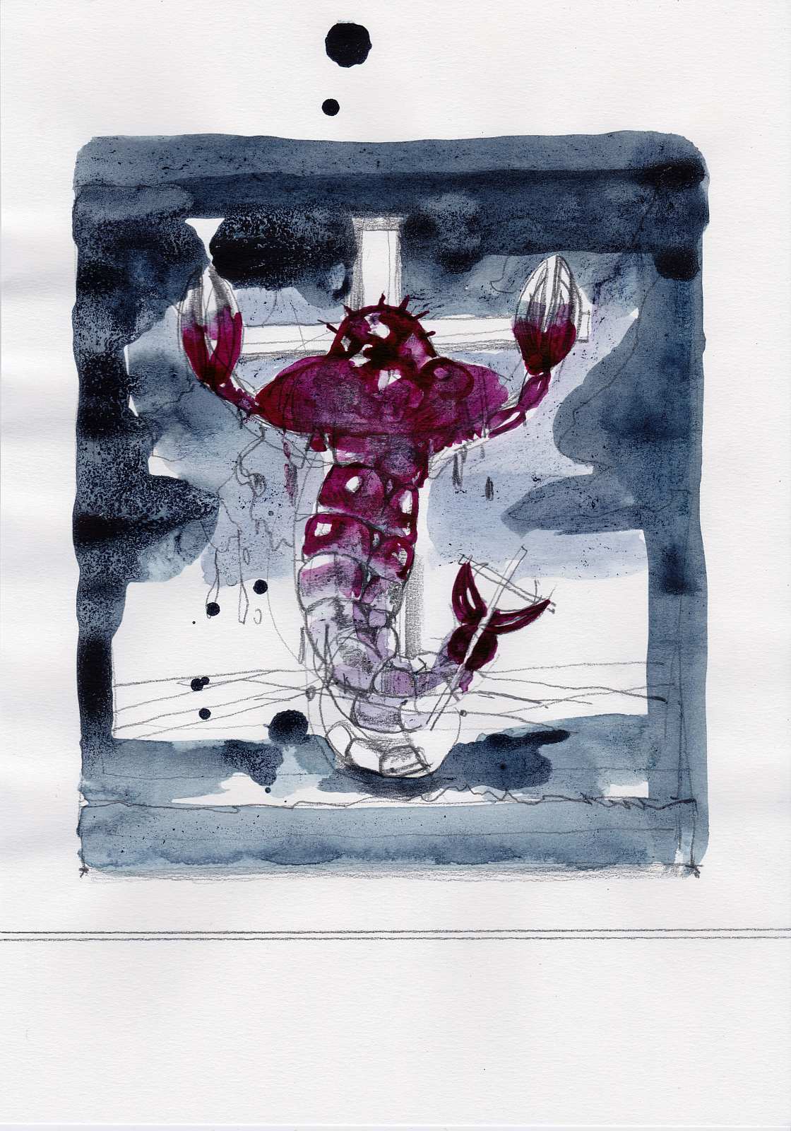 Crucio (Draft),Painting by Rayk Goetze