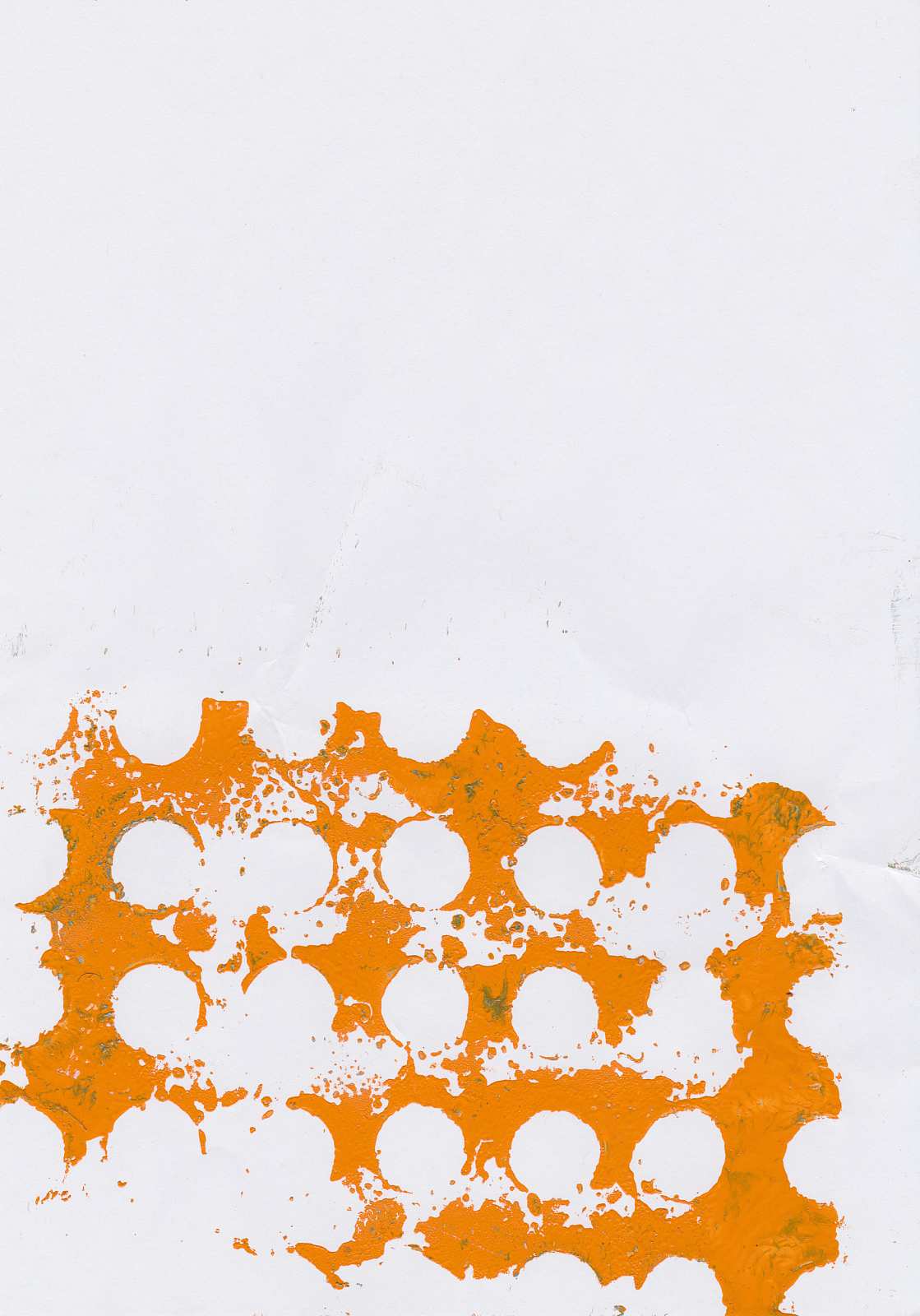 Raster (gelb),Painting by Rayk Goetze