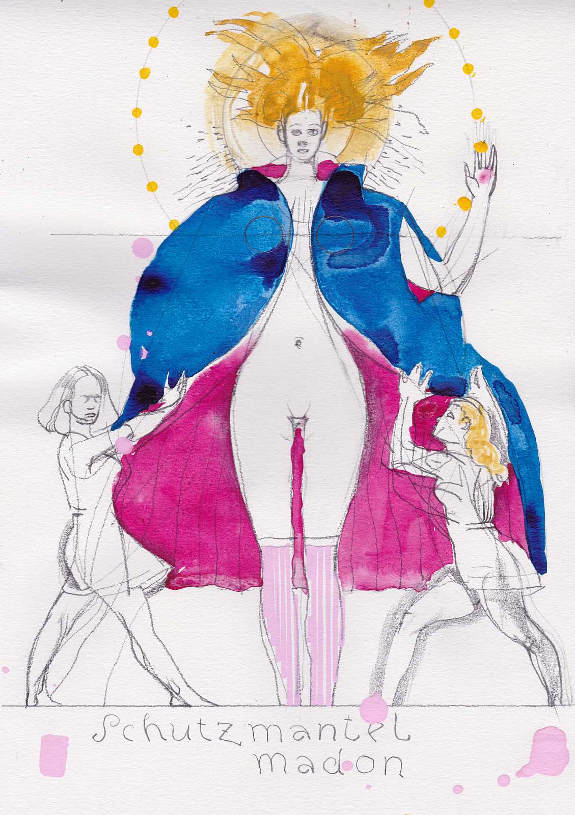 Schutzmantelmadonna,Painting by Rayk Goetze