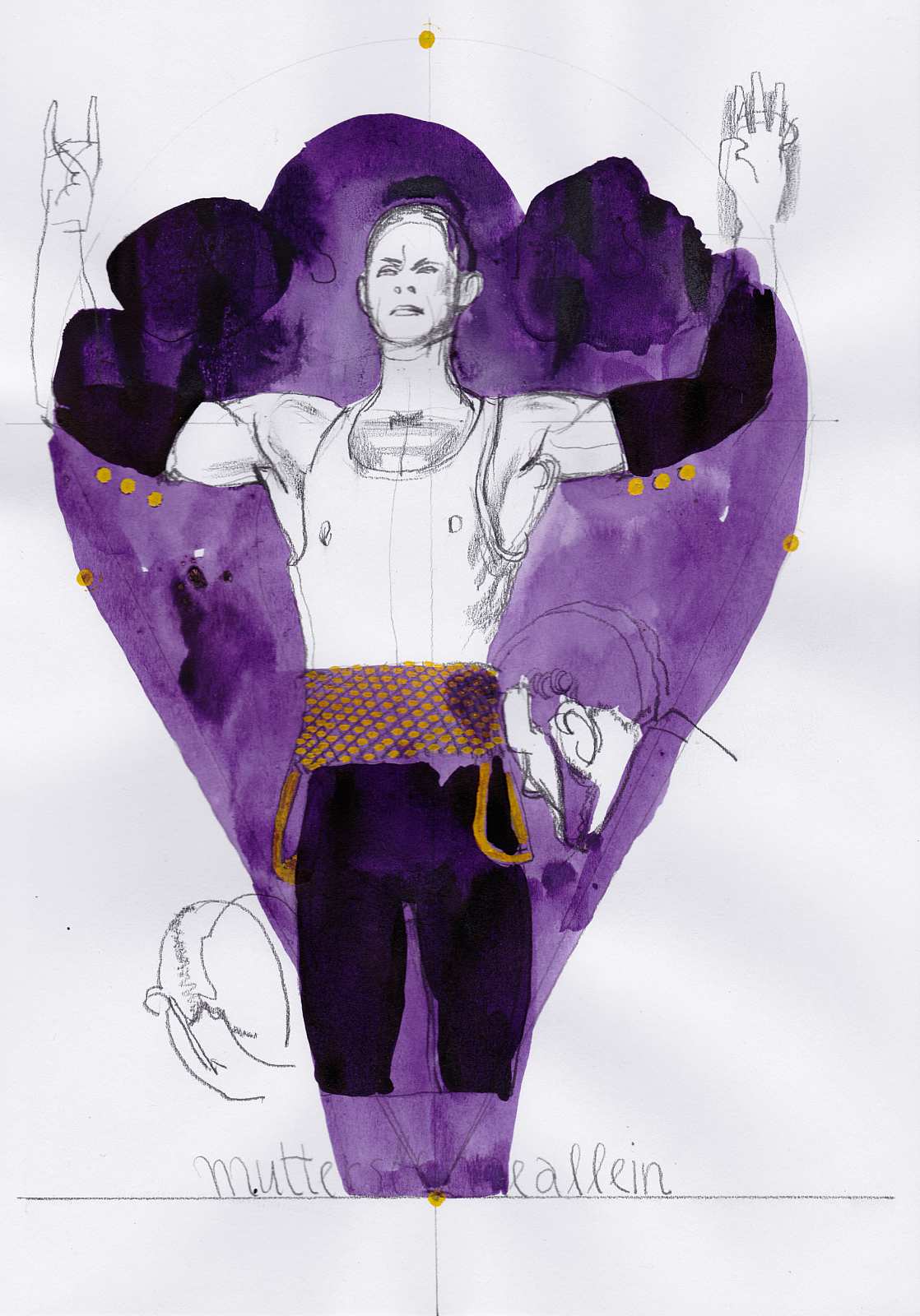 Torso Cassils,Painting by Rayk Goetze