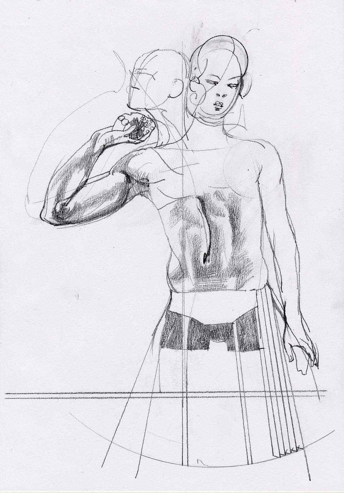 Wurf (Studie 2),Painting by Rayk Goetze