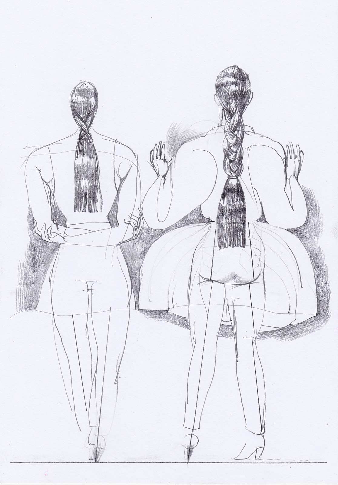 Zopfstudie,Painting by Rayk Goetze