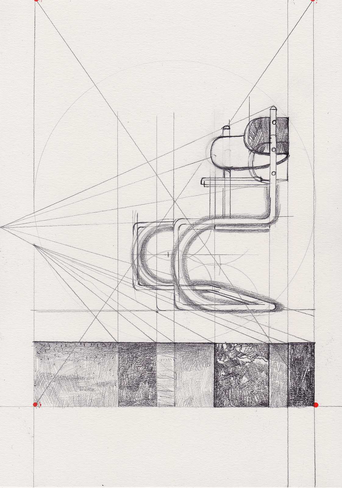 Freischwinger (Studie),Painting by Rayk Goetze