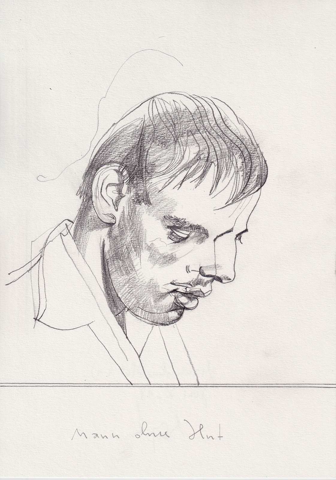 Mann ohne Hut (1),Painting by Rayk Goetze