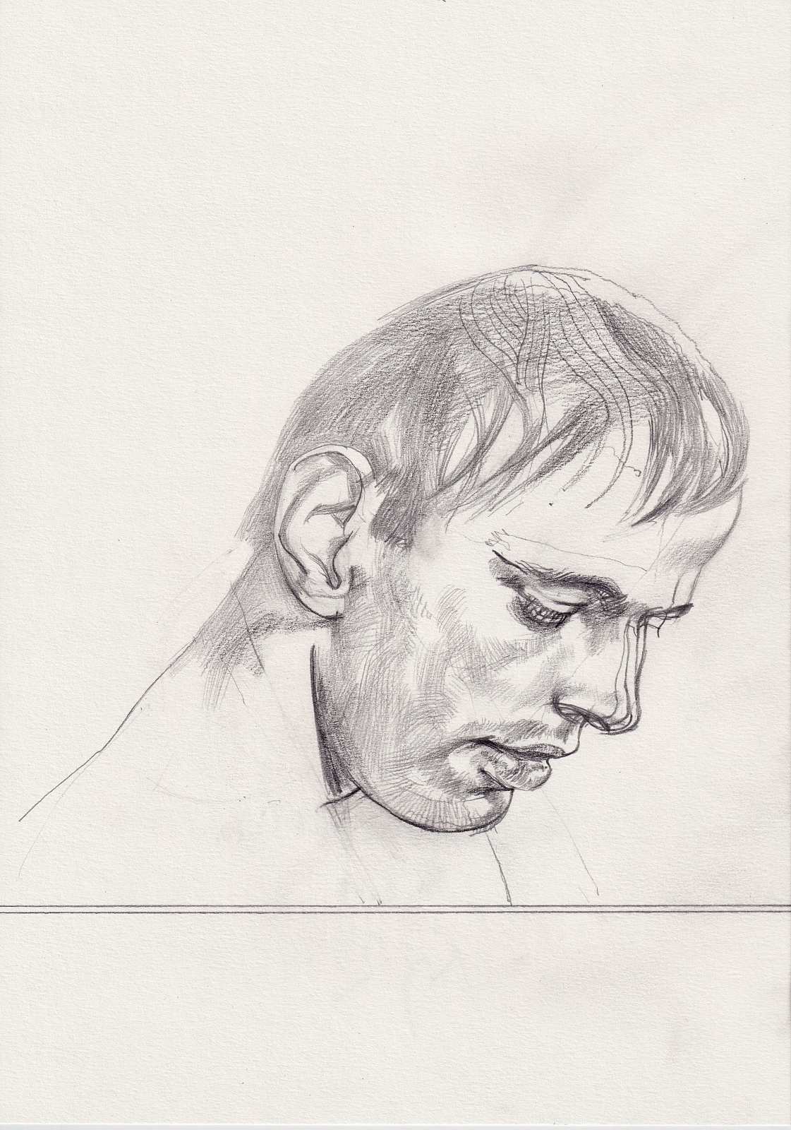 Mann ohne Hut (2),Painting by Rayk Goetze