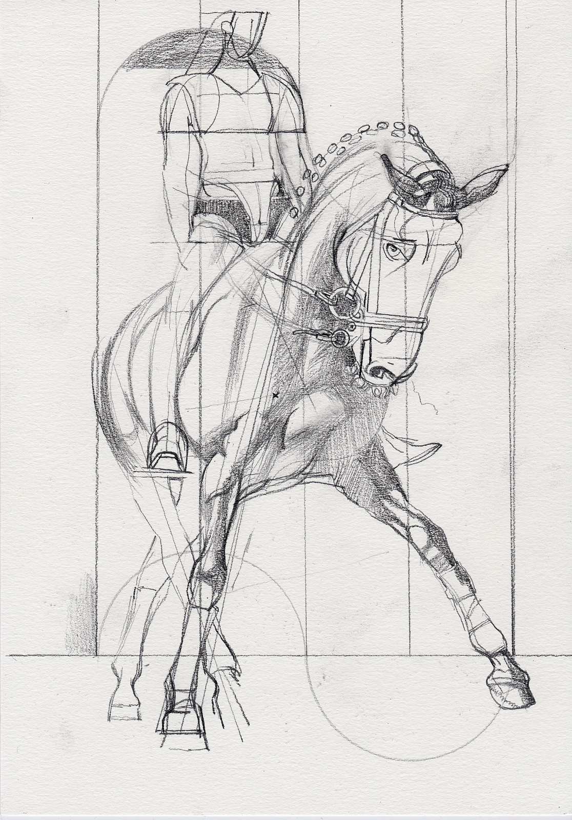 The Art of Riding,Painting by Rayk Goetze