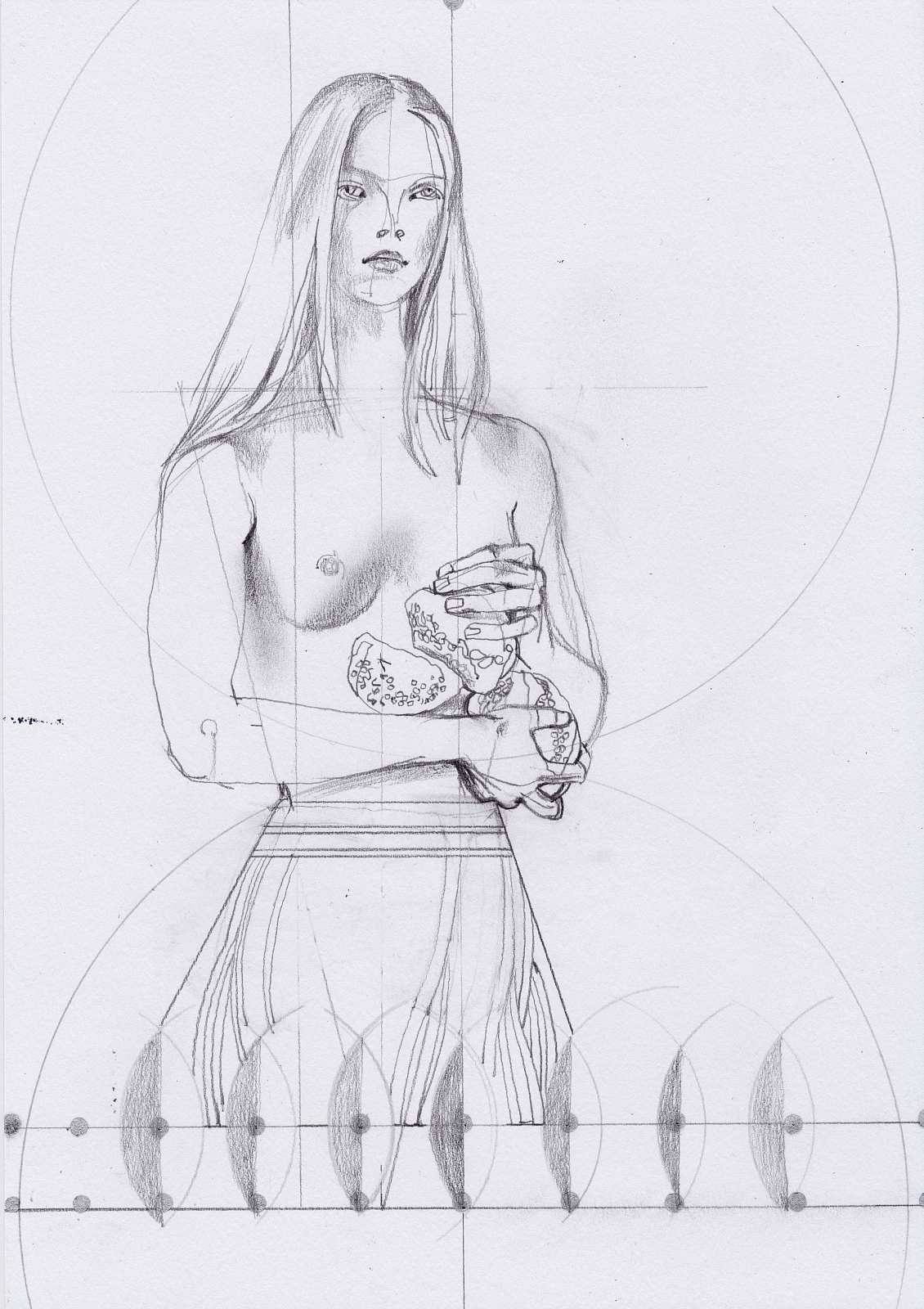 Werferin,Painting by Rayk Goetze