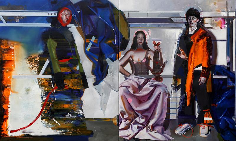 Diptych 1, Painting by Rayk Goetze