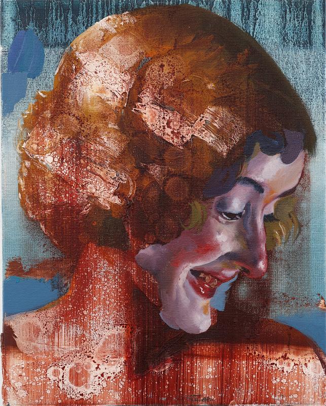 The Unknown (Portrait N°5), Painting by Rayk Goetze