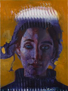 Portrait mit Wolke,Painting by Rayk Goetze