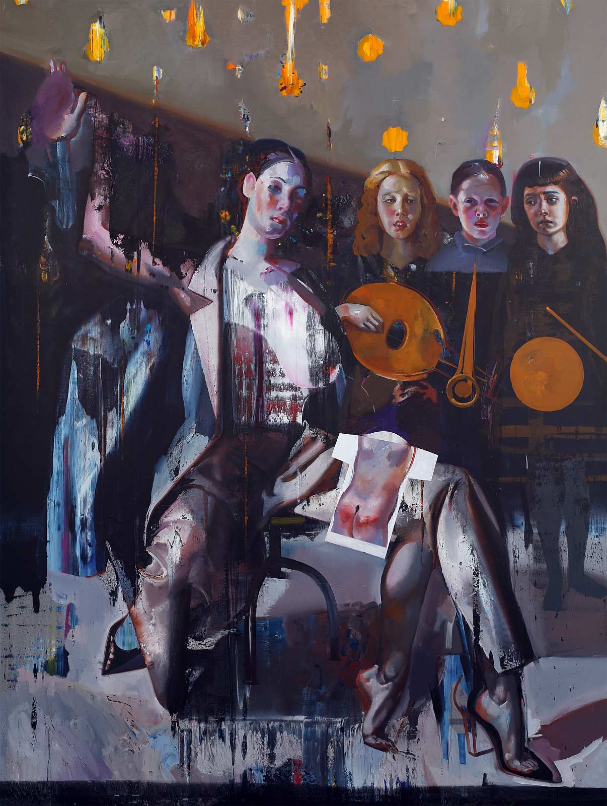 Wucht,Painting by Rayk Goetze