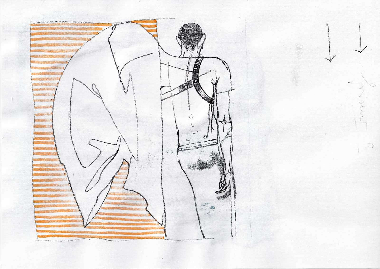 Das zweite Gewand (Study),Painting by Rayk Goetze