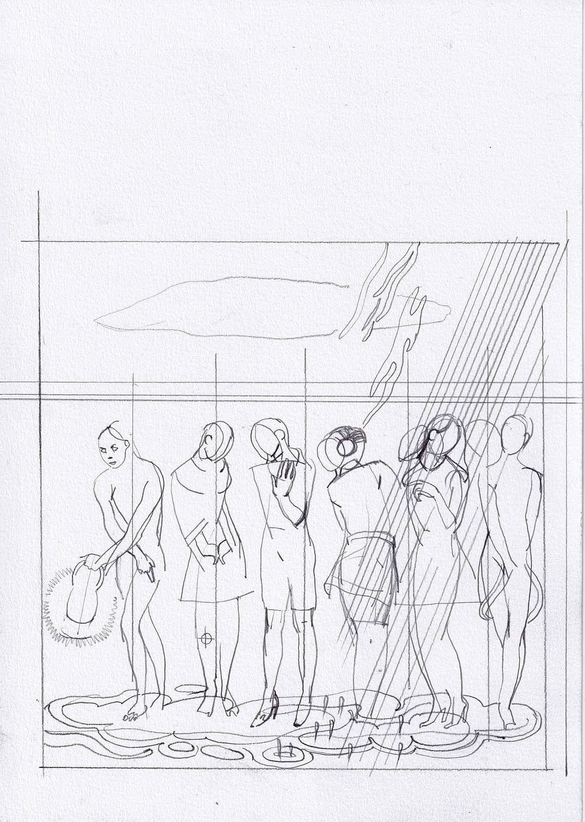 Die kleine Schar (2),Painting by Rayk Goetze