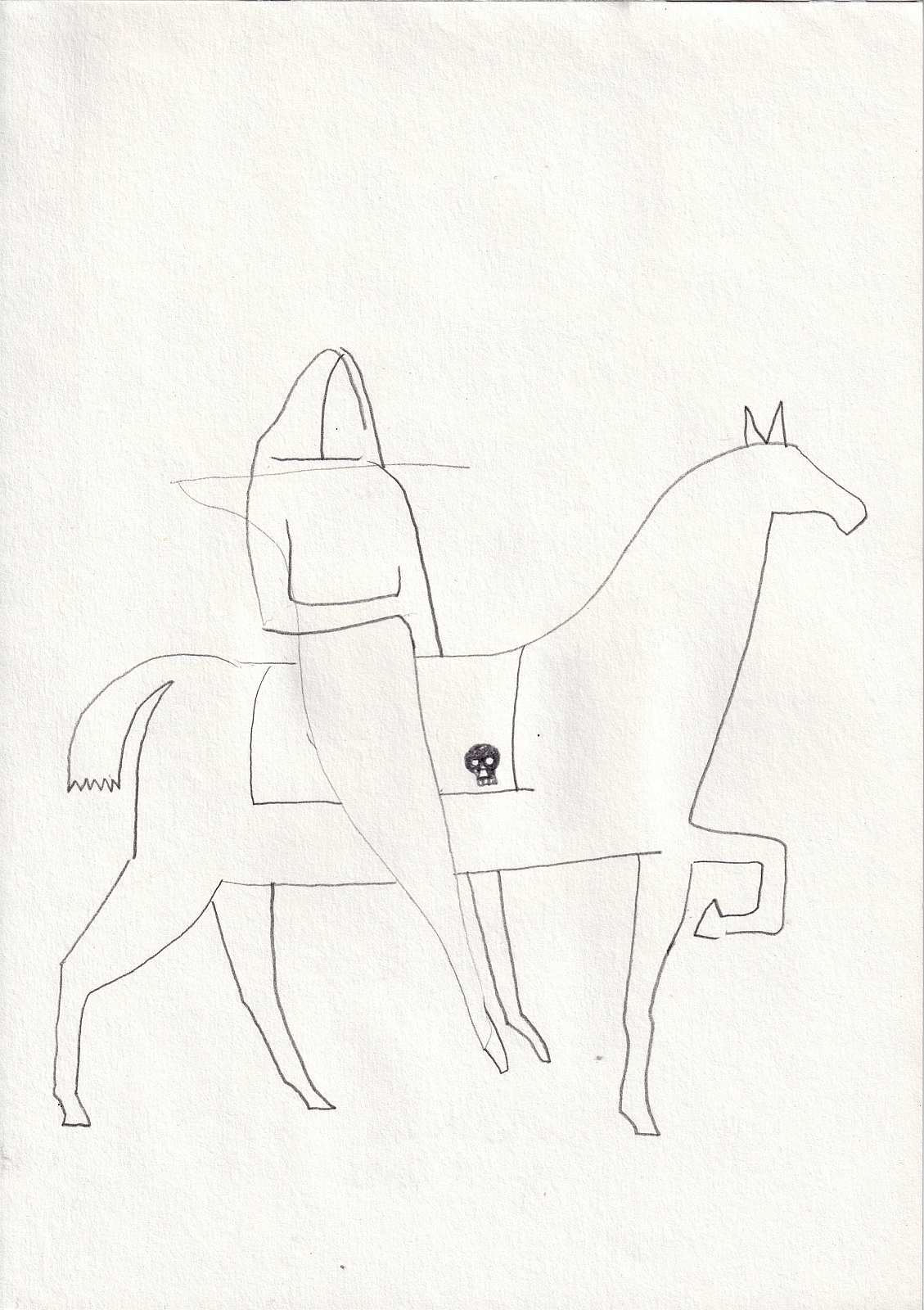 Study of a Rider,Painting by Rayk Goetze