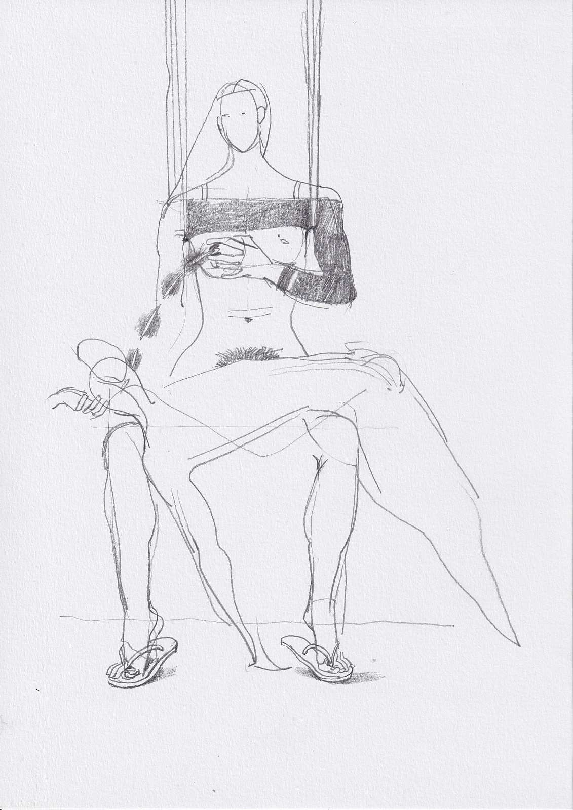 Study Pietá 3,Painting by Rayk Goetze