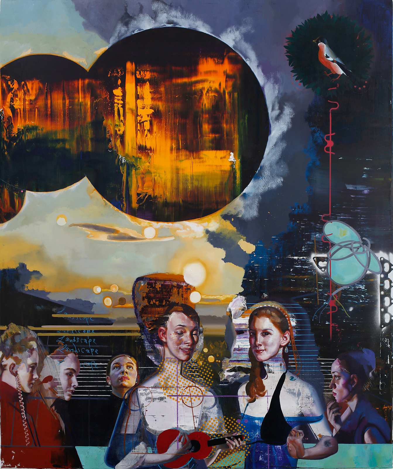 Das Spiel,Painting by Rayk Goetze