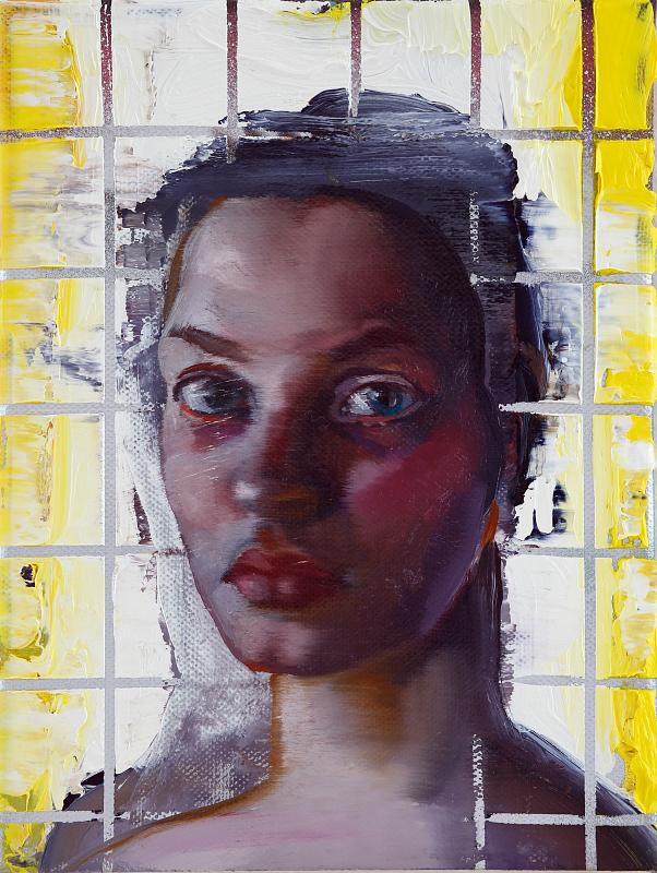 Piece 4 (Portrait), Painting by Rayk Goetze