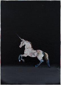 Unicorn,Painting by Rayk Goetze