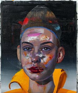 Head One,Painting by Rayk Goetze