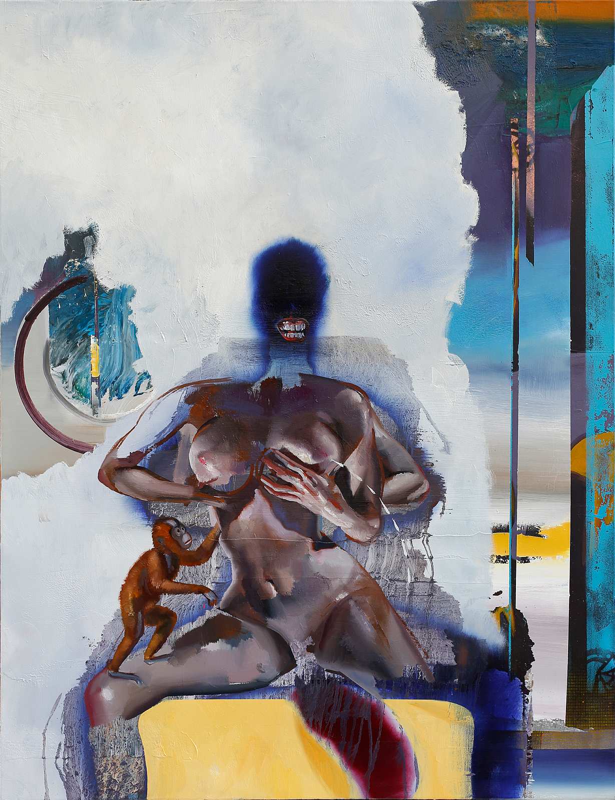 Bad Mom,Painting by Rayk Goetze