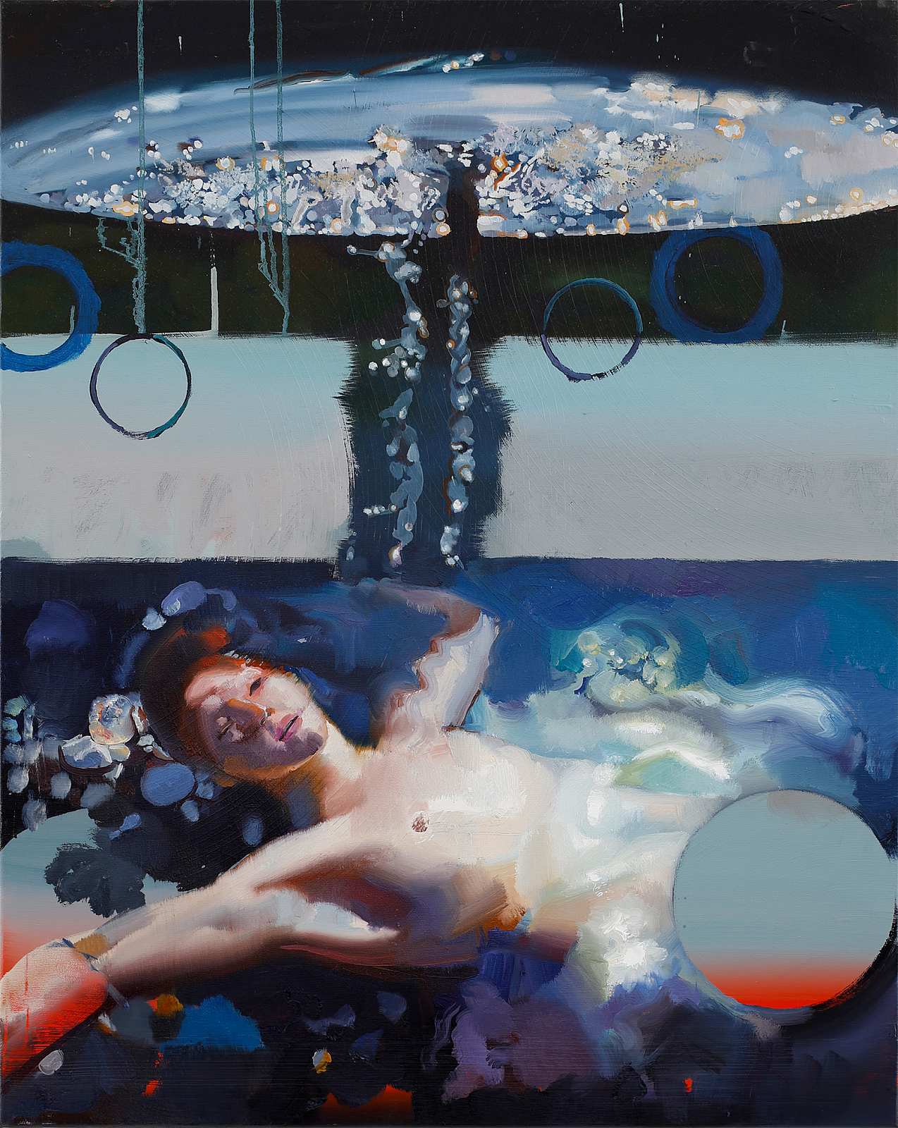 Floating,Painting by Rayk Goetze