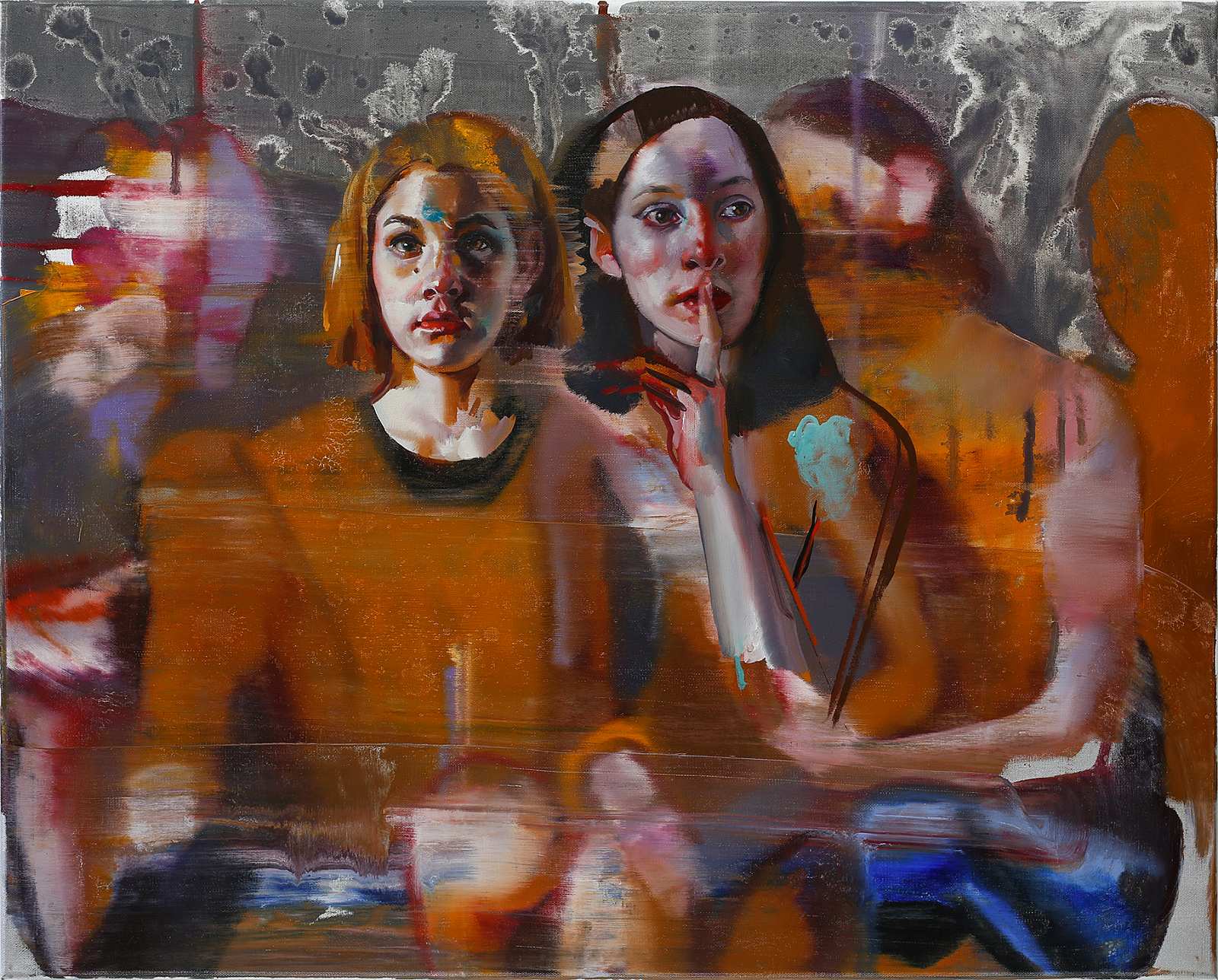 Psst,Painting by Rayk Goetze