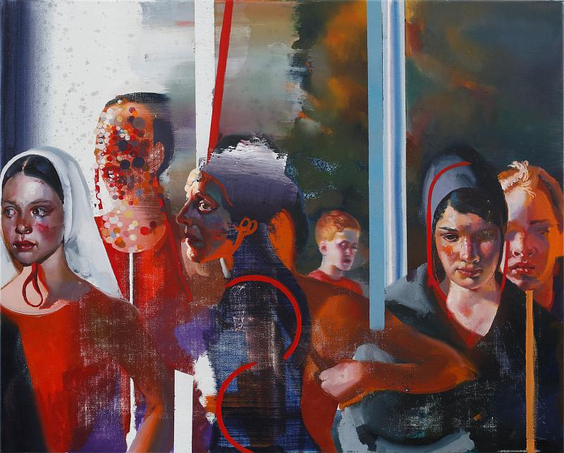Team, Painting by Rayk Goetze