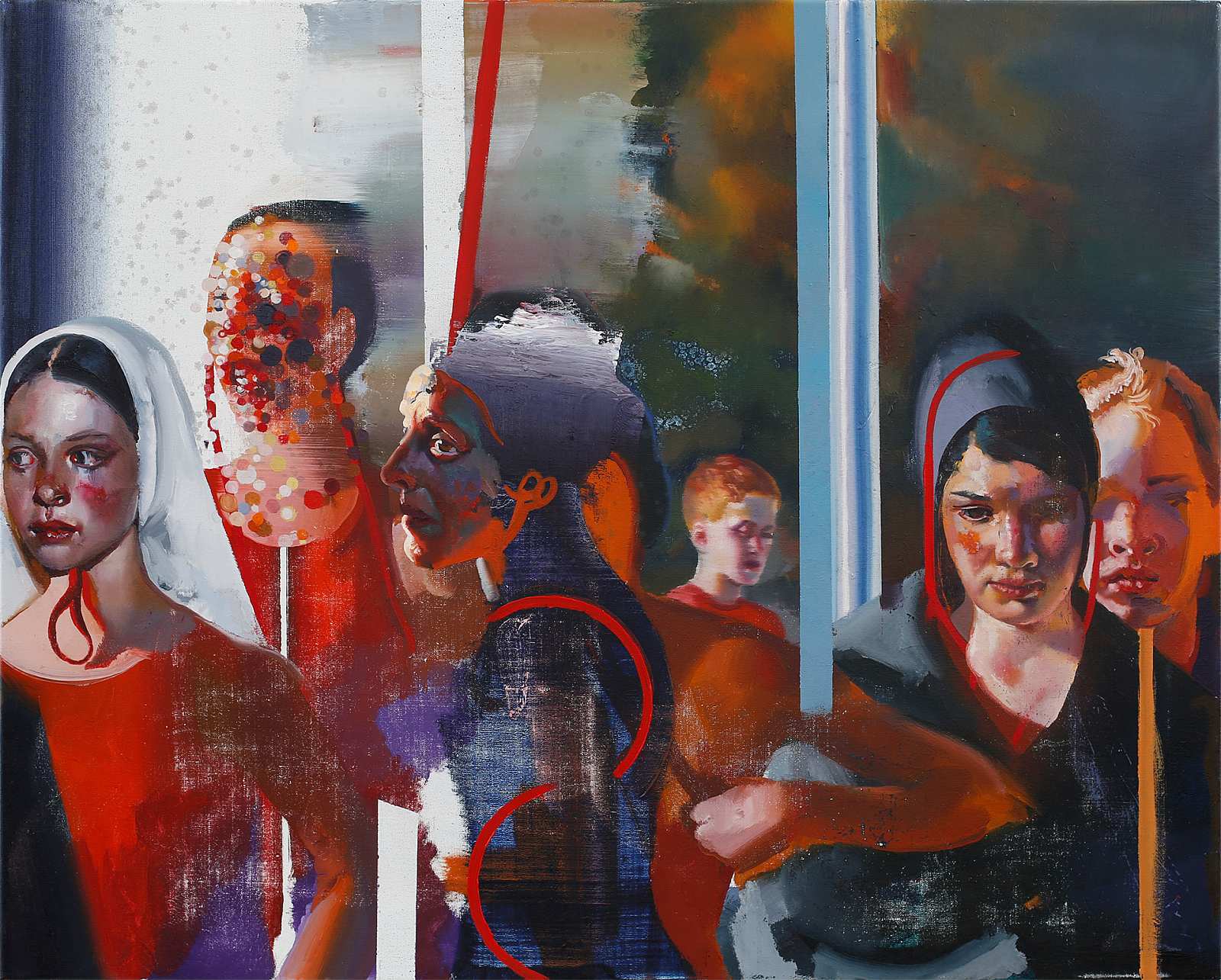 Team,Painting by Rayk Goetze