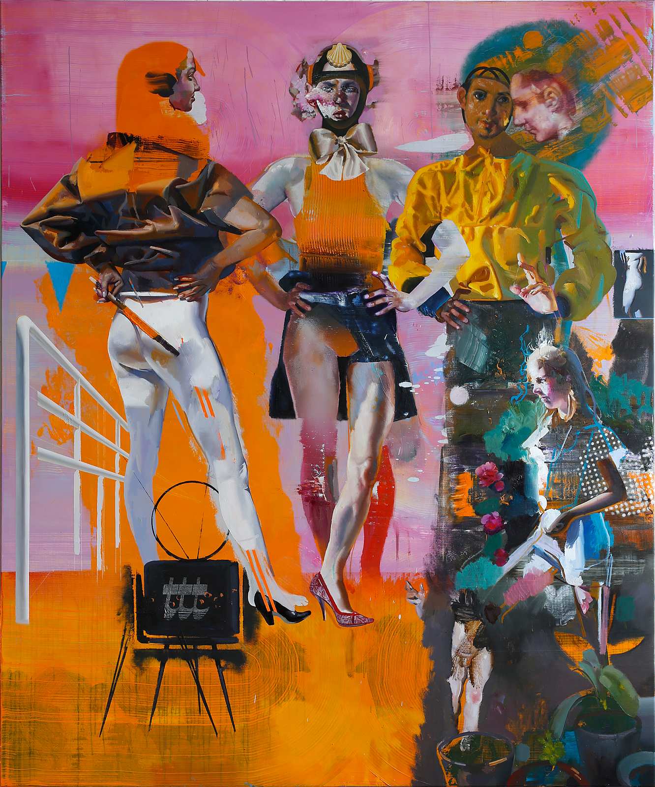 Die Gesandten,Painting by Rayk Goetze