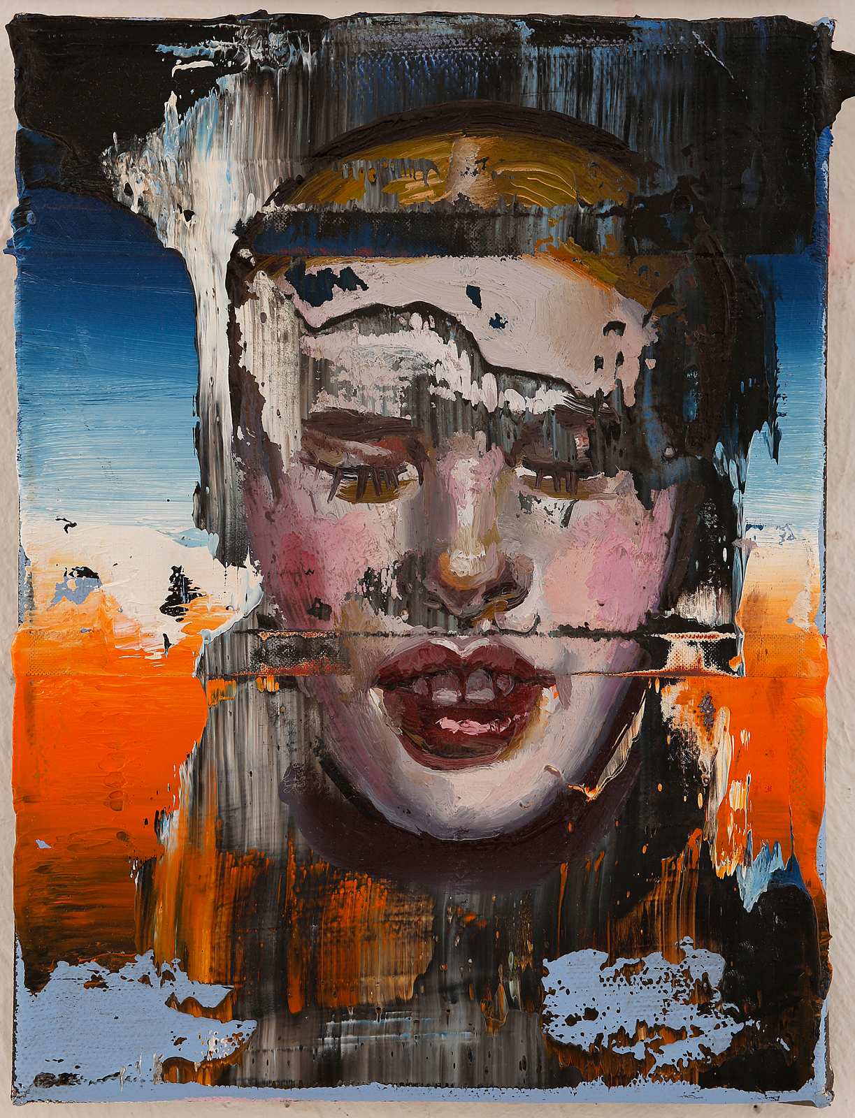 Portrait N°2,Painting by Rayk Goetze