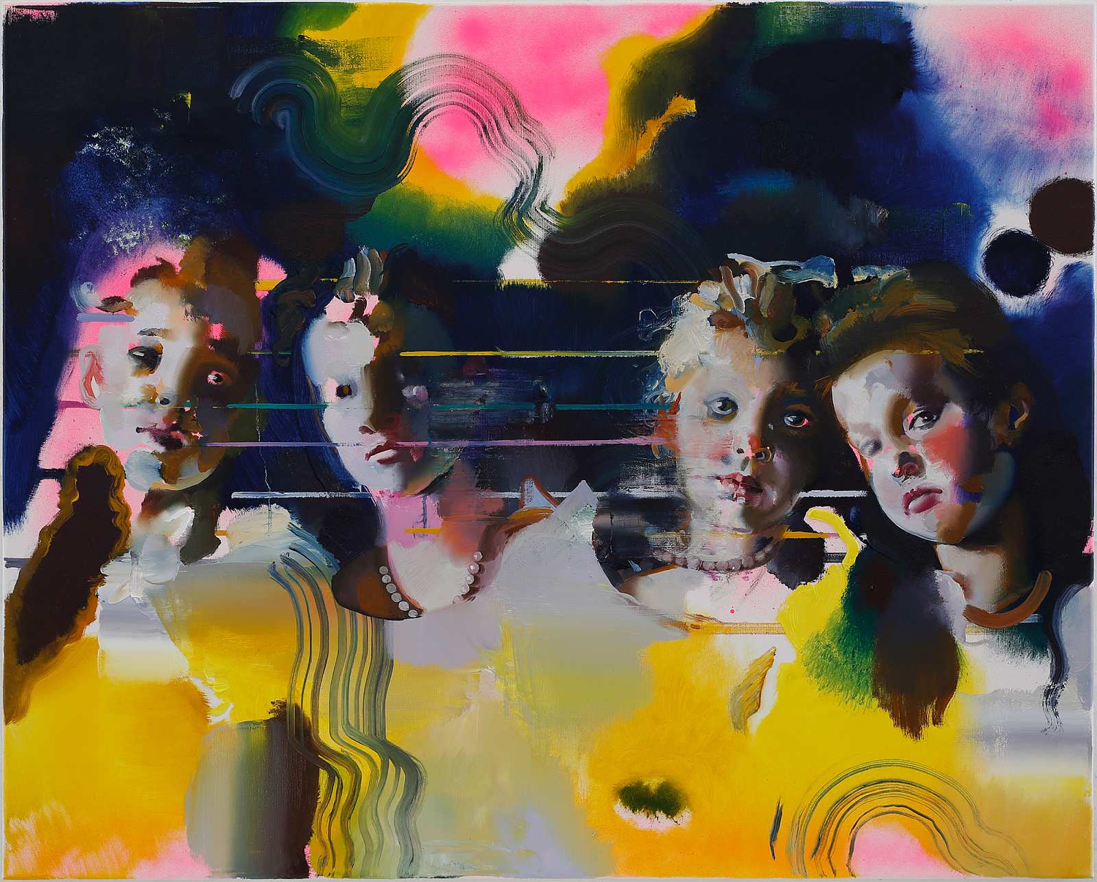 Zarens Töchter III,Painting by Rayk Goetze