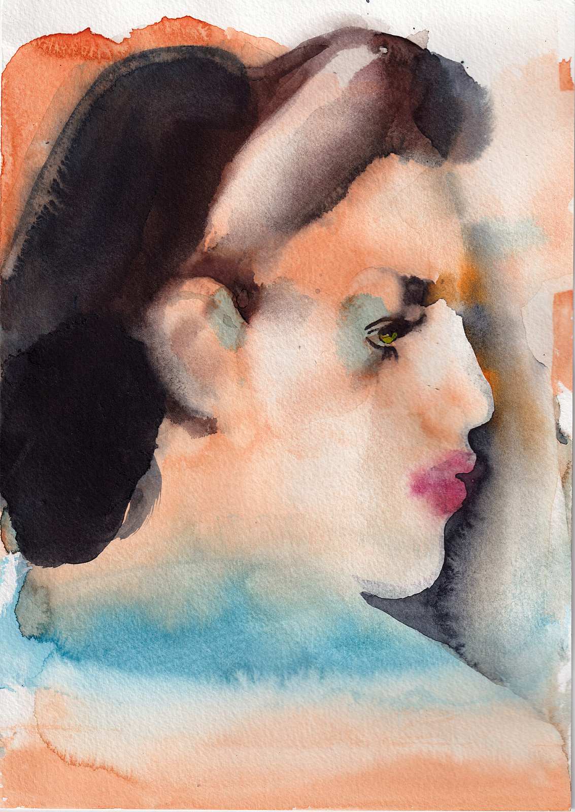 Profil,Painting by Rayk Goetze