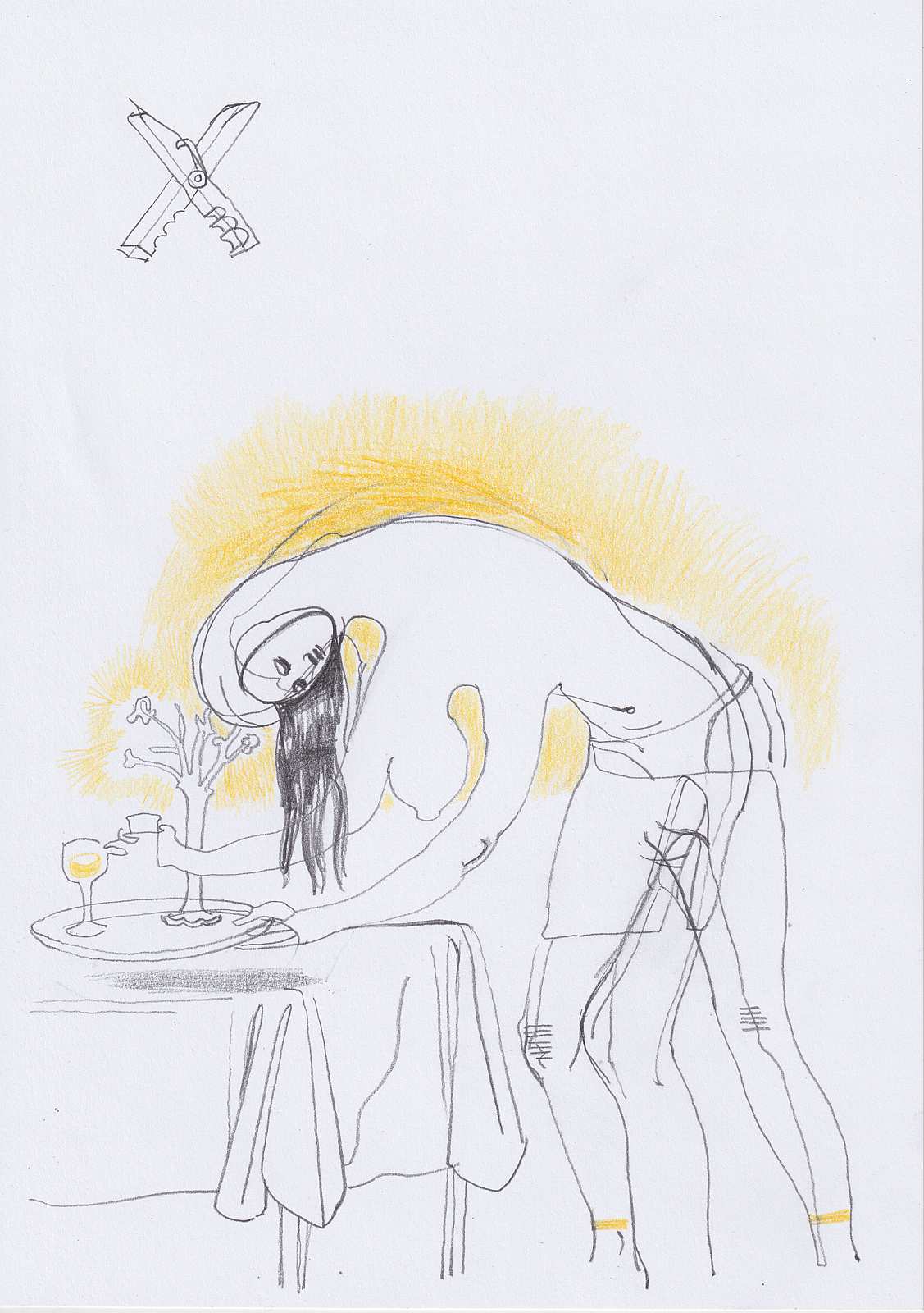 Servant 1,Painting by Rayk Goetze