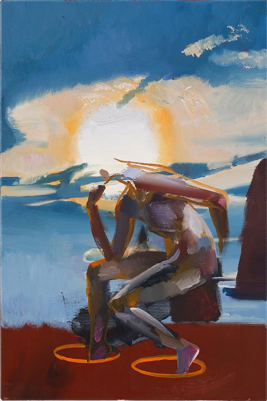 Denker (Study), Painting by Rayk Goetze