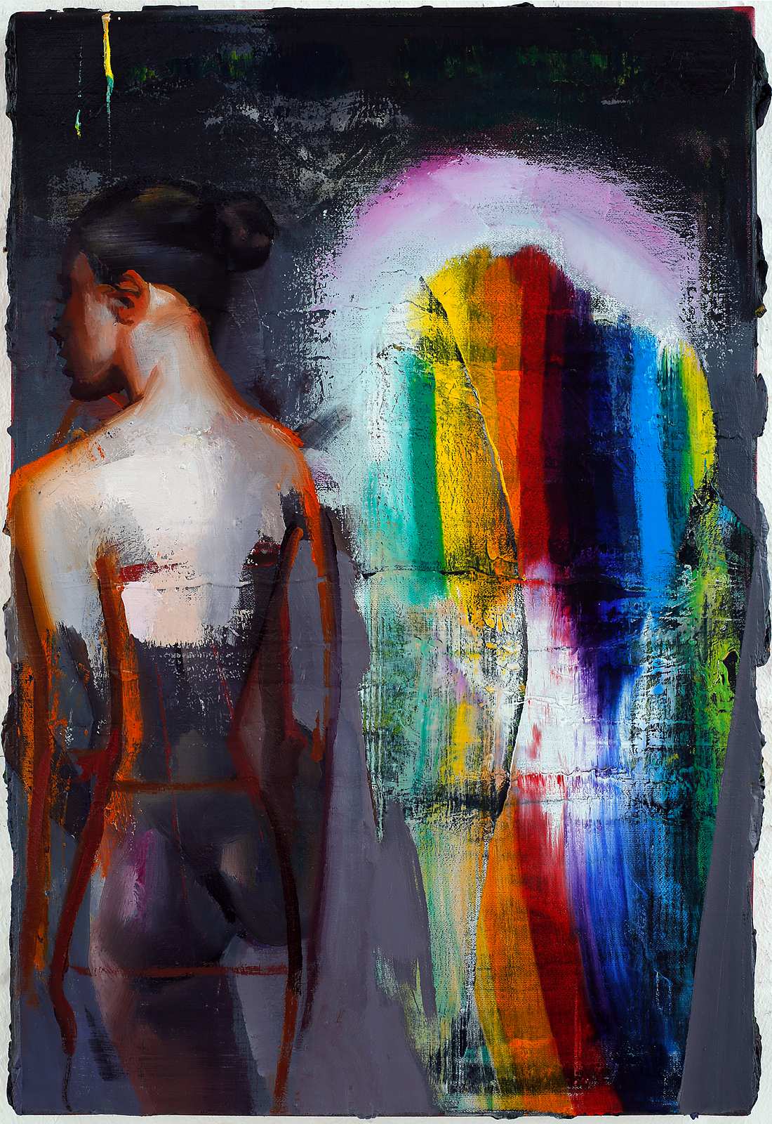 Gefieder (Studie),Painting by Rayk Goetze