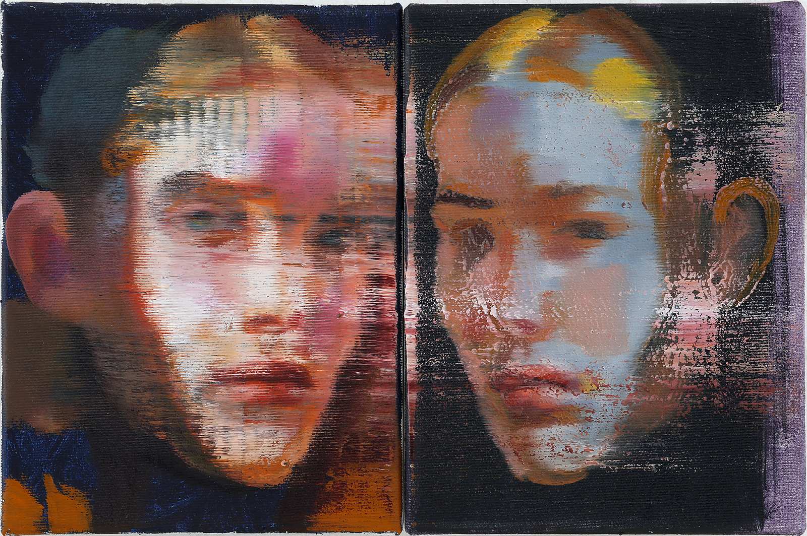 Schwister N°1,Painting by Rayk Goetze