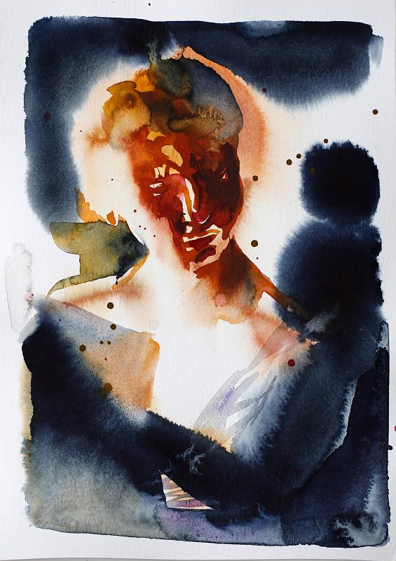 Daughter Sian, Painting by Rayk Goetze