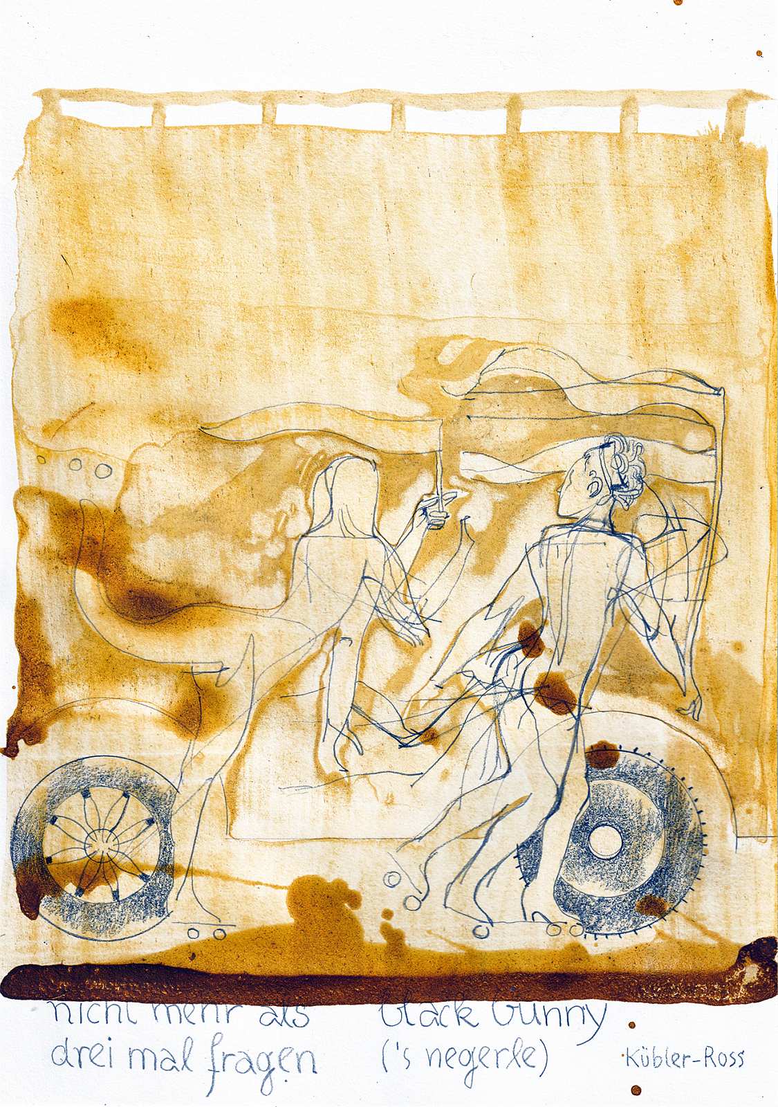 Fluchtauto (4),Painting by Rayk Goetze