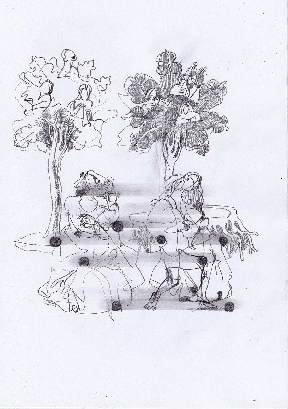 Double Madonna (2),Painting by Rayk Goetze