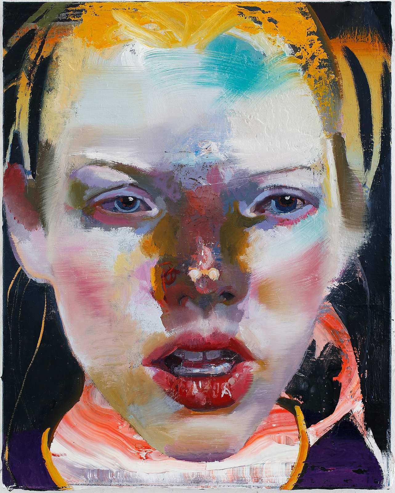 Anlitz (2),Painting by Rayk Goetze