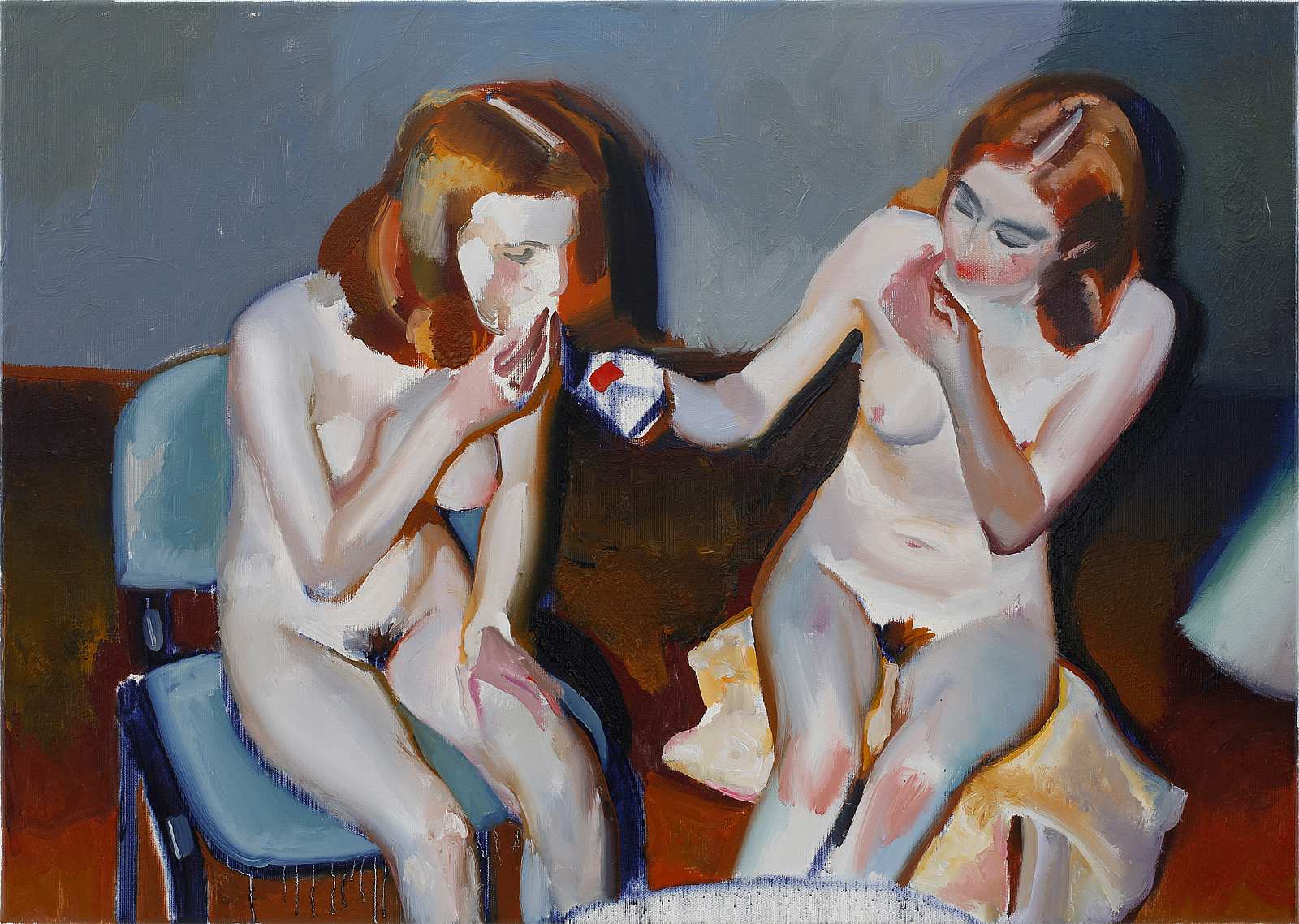 Garderobe (1),Painting by Rayk Goetze