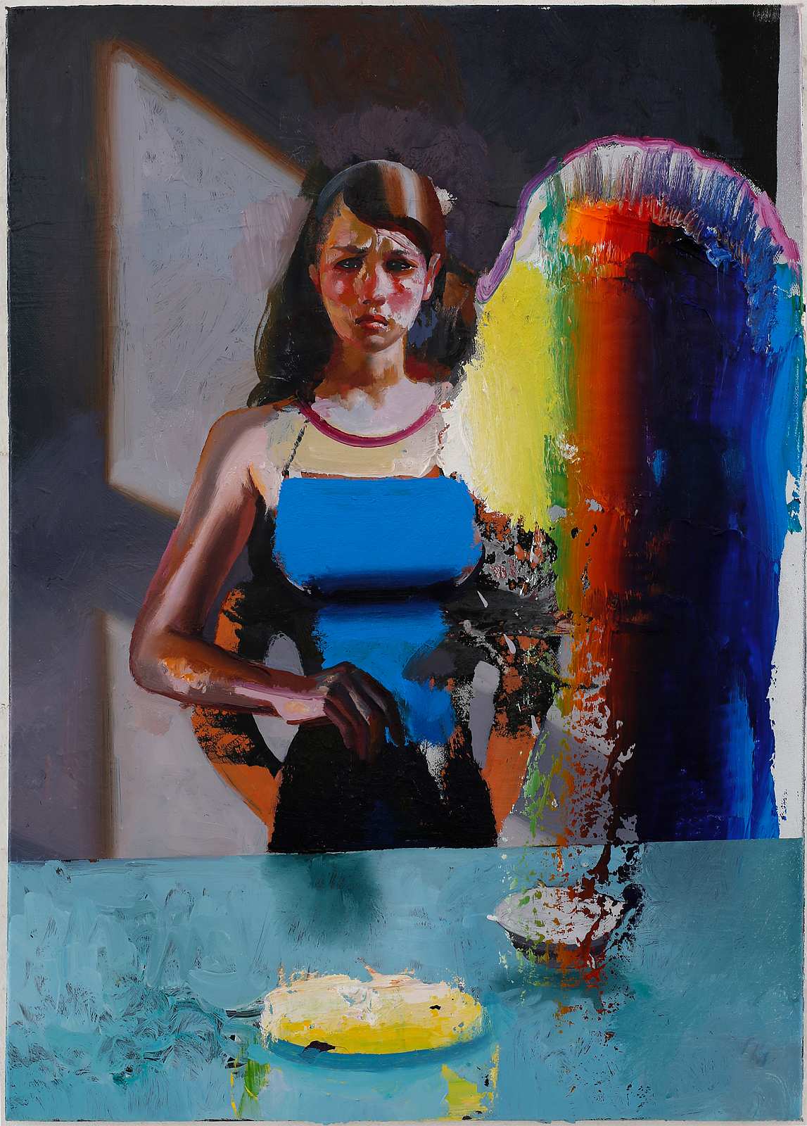 Gefieder (Study),Painting by Rayk Goetze